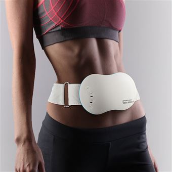 Ceinture de massage amincissante Sport Elec Vibra Minceur Blanc et Bleu Electrostimulation fnac Belgique