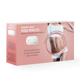 Ceinture de massage amincissante Sport Elec Vibra Minceur Blanc et Bleu Electrostimulation fnac Belgique