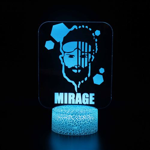 Stack Lampe 3D Tactile Veilleuses Enfant 7 Couleurs Avec Telecommande - Apex #793 - Image 1