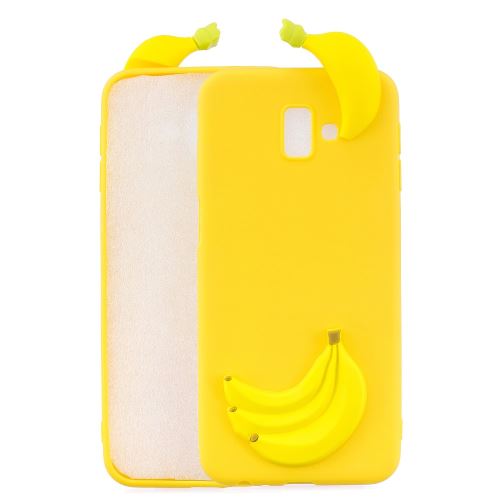 Coque en TPU impression de motifs de poupées mignonnes en 3D banane pour votre Samsung Galaxy J6 Plus J610F/J6 Prime