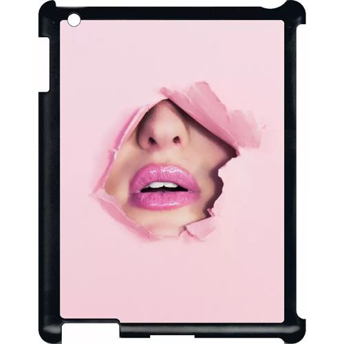 Coque tablette My-Kase pour iPad 3 - papier bouche - Noir