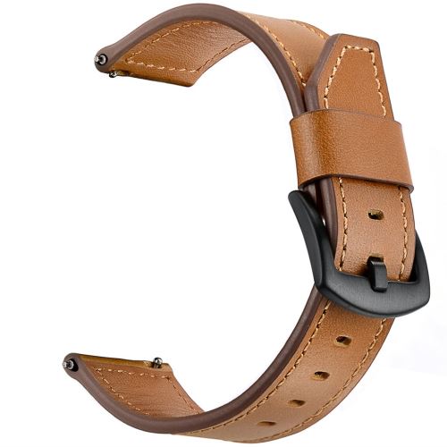 Bracelet de montre Compatible avec Samsung Galaxy watch 46mm, Cuir - Marron
