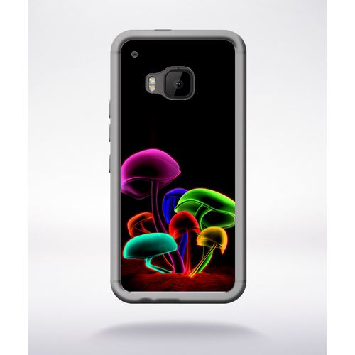 Coque Champignon 3d Illuminés Compatible Htc One M9 Transparent