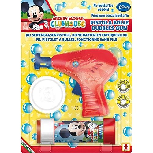 DULCOP - 500.060400 - Mickey Mouse - Pistolet à Bulle - 12 x 9,75 x 4,9 cm - Tube de Savon - 60 ML