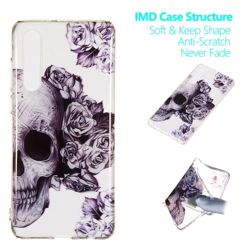 Coque en TPU impression de motifs crâne de sucre pour votre Huawei P30