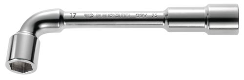 Clé à Pipe Débouchée Forgée 6X6 Pans 12Mm L.144Mm - Facom - 75.12