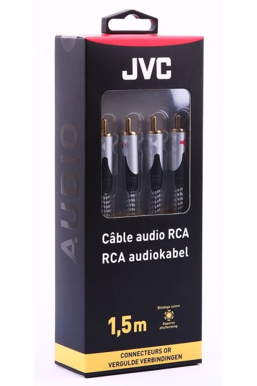 Câble audio JVC 2 RCA 1,5 m Câble et connectique HiFi Achat & prix