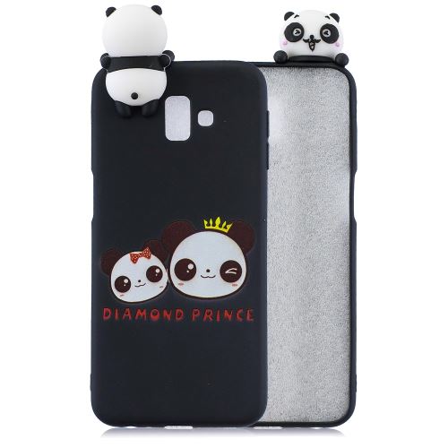Coque en TPU impression de motifs de poupées mignonnes en 3D prince de diamant pour votre Samsung Galaxy J6 Plus