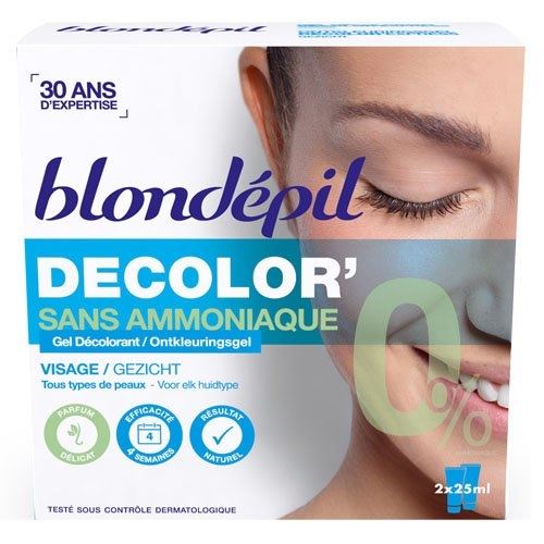 Blondepil gel décolorant sans ammoniaque pour visage 2 x 25 ml
