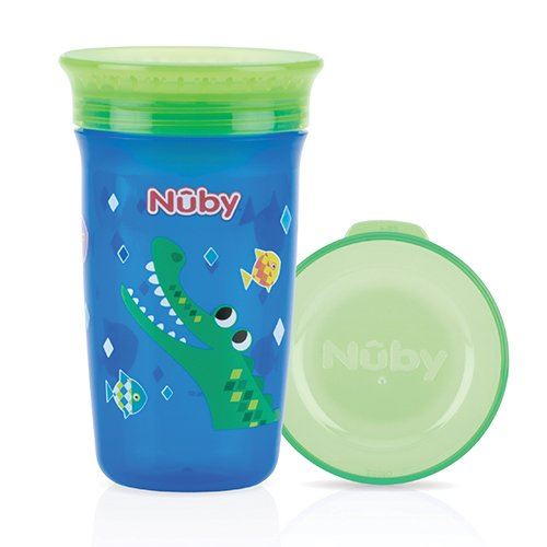 Nûby - Gobelet Magique 360° - 300ml - 6 mois - Bleu