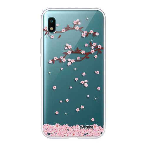 Coque pour Samsung Galaxy A10 360 intégrale transparente Chute De Fleurs Tendance [Evetane®]