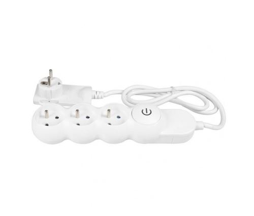 Expertline bloc multiprise 3 prises 16 a avec interrupteur a pied cable h05vvf 3x1 mm?
