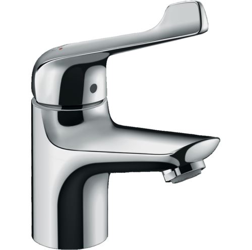 Hansgrohe - Mitigeur de lavabo Novus 70 Care avec poignée extra longue, avec tirette et vidage finition chromé