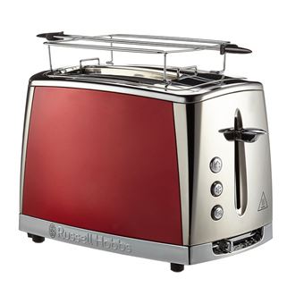 Russell Hobbs Luna 23220-56 - Grille-pain - 2 tranche - 2 Emplacements - rouge solaire - 1