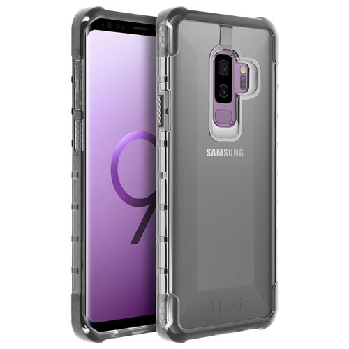 Coque pour galaxy s9 plus protection antichocs uag series plyo - gris translucide