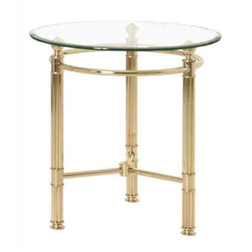 Paris Prix - Table D'appoint En Verre Vintage riuy 53cm Or