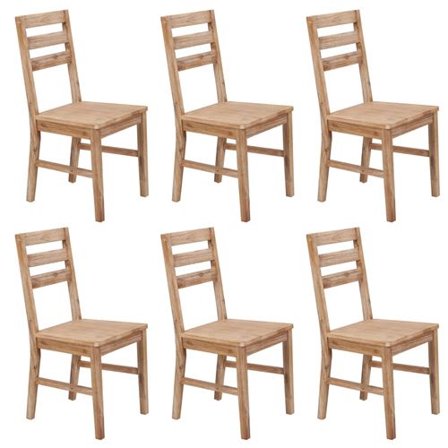 vidaXL Chaises de salle à manger 6 pcs Bois d'acacia solide