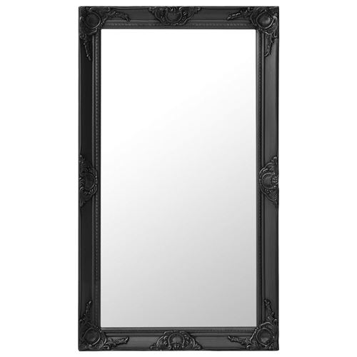 VidaXL Miroir mural style baroque 60x100 cm Noir