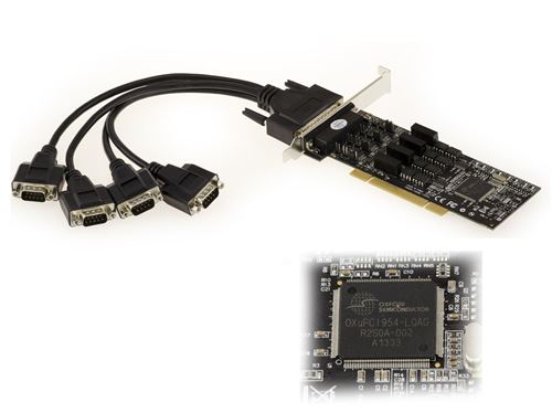 Carte Contrôleur SERIE RS422 RS485 Sur Port PCI - 4 PORTS AVEC ISOLATION OXFORD OXPCI954