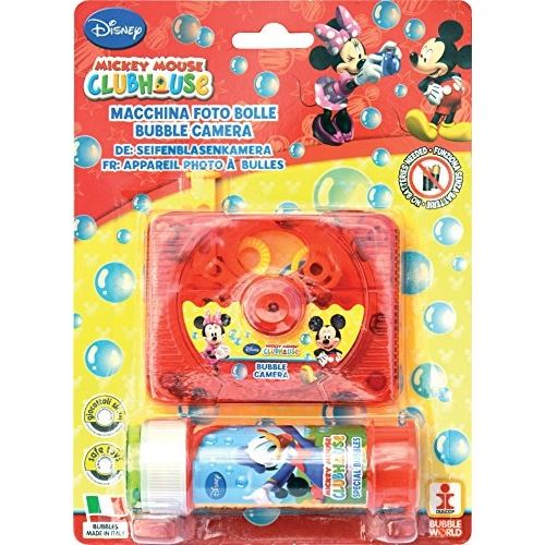Dulcop - 001405 - appareil photo a bulles avec tube de à savon - mickey et minnie mouse - 60 ml
