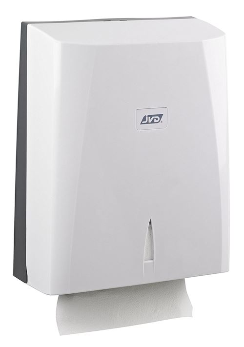 Distributeur d'essuie-mains tous formats JVD Pliage en Z - ABS blanc