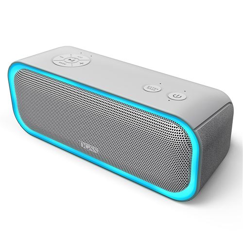 DOSS SoundBox Pro Enceinte Bluetooth Portable Gris 4.2, 20W avec Son 360°