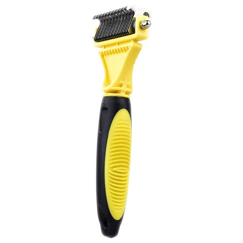 Comparer les prix de Pet Brosse Peigne de Chiens Professionnel Ouvert Grande Taille Rake Noeud en Acier Inoxydable Noeud Cheveux Cwpl189