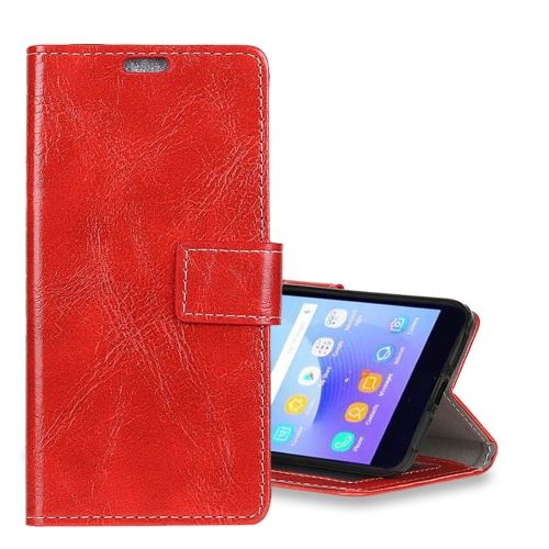 Galaxy C7 (2017) Housse Etui Cuir PU Rouge ALS46759