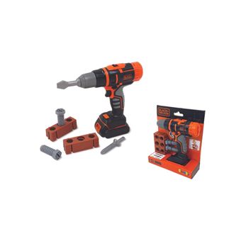 Perceuse mécanique Smoby Black + Decker avec accessoires