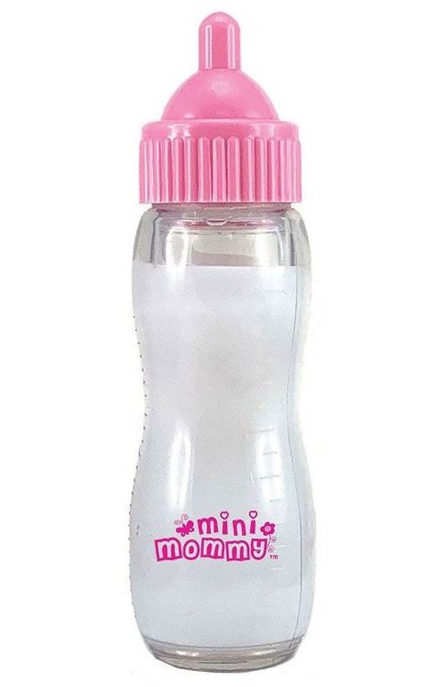Mini Mommy bouteille de poupée magique 12,5 x 3,5 cm PVC rose/blanc