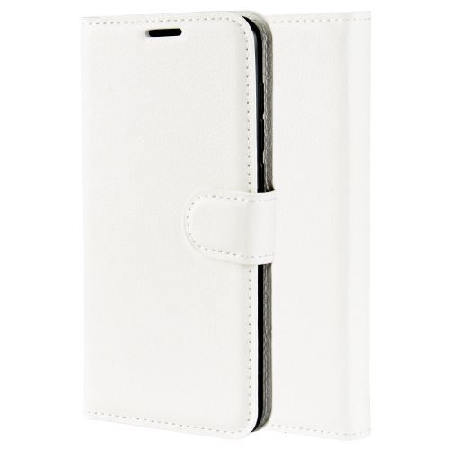 Etui coque en cuir Folio Portefeuille anti-choc pour Xiaomi Mi 9 - Blanc