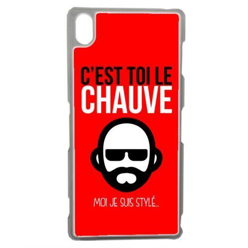 Coque transparente sony z3 c est toi le chauve moi je suis styl 6