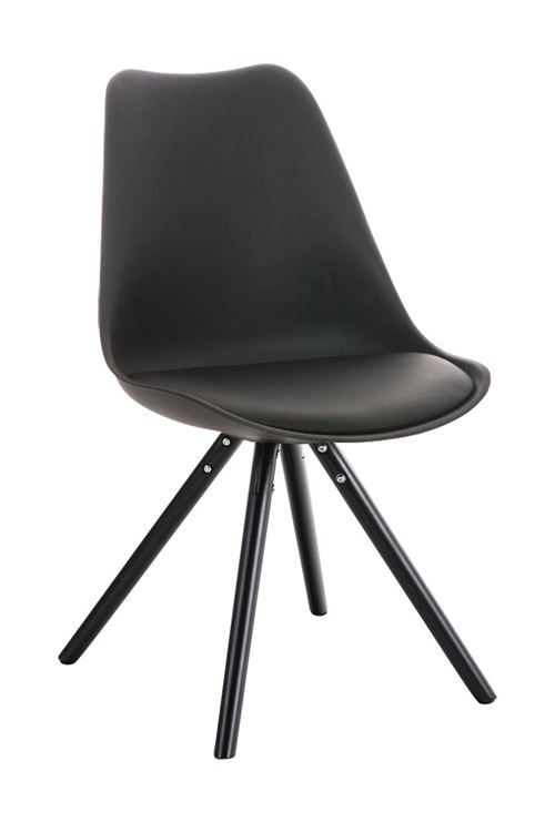 Chaise Pegleg , Noir /Noir