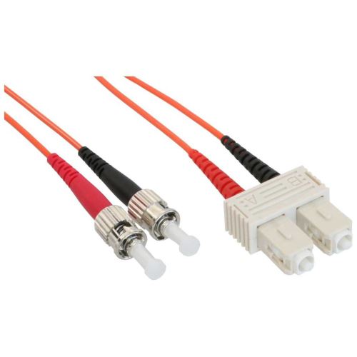 Câble duplex optique en fibre InLine® SC / ST 62.5 / 125µm OM1 0.5m