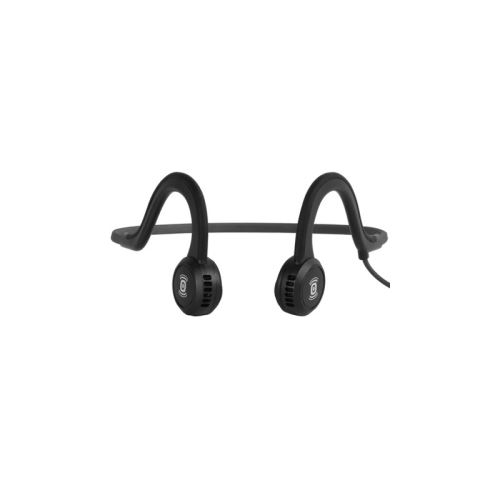 AfterShokz Sportz Titanium with mic - Écouteurs avec micro - oreille dégagée - montage derrière le cou - filaire - jack 3,5mm - Bleu océan