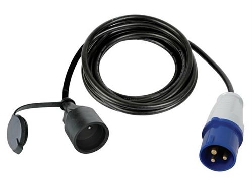 C ble adaptateur avec prise m le vers fiche cee - 3 m - terre française