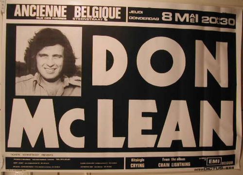 Don McLean - 70x100 cm - AFFICHE / POSTER