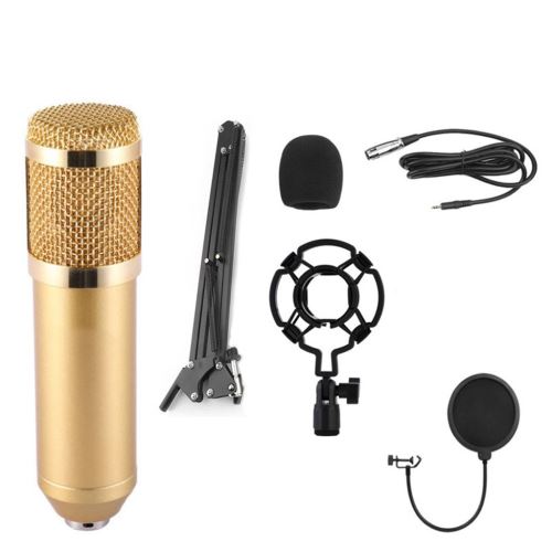 Microphone À Condensateur Denregistrement, Kit De Micro Pour