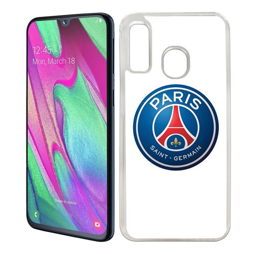Coque pour Samsung Galaxy A40 -  Logo Psg Fond Blanc