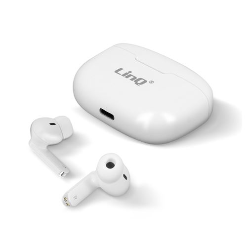 Écouteurs Sans Fil Bluetooth 4.0 Contrôle Tactile Autonomie 12h TWS LinQ Blanc