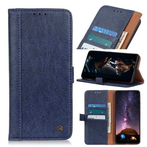 Etui en PU flip de rhinocéros avec support bleu pour votre Apple iPhone 11 Pro 5.8 pouces
