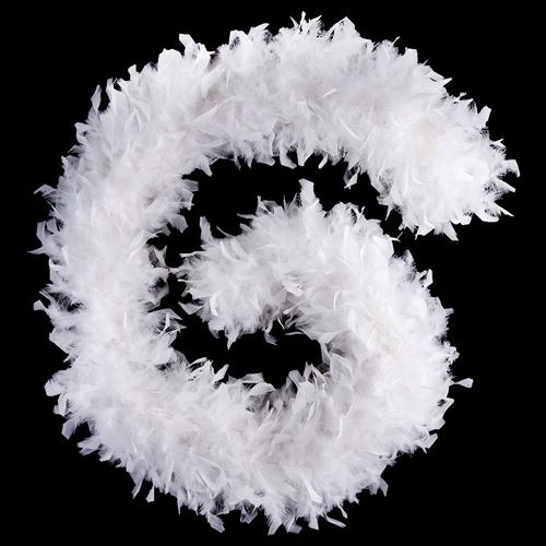 Féérie Lights & Christmas - Guirlande de Noël Boa Plume - 1,80 m - Blanc
