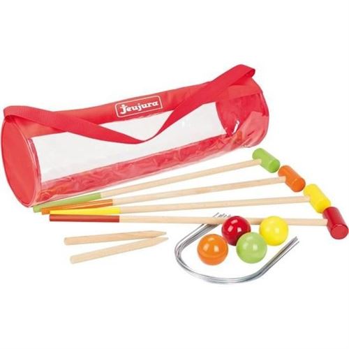 Jeujura Jeu De Croquet En Bois Multicolore