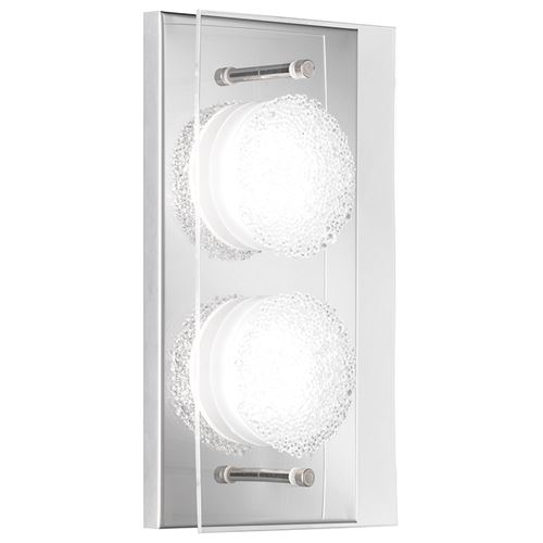 Applique namur 2 x led 5.5w chromee wofi leuchten 4085.02.01.7000