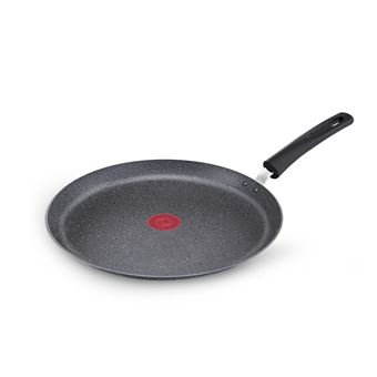 TEFAL G2663802 Natural Force Poele a crepe 25cm, Induction, Revetement Mineralia+, Thermo-SignalTM, Cuisson saine, Fabrique en F