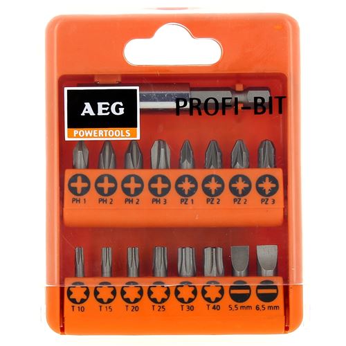 Coffret 17 Embouts De Vissage Aeg 4932399495 - Perceuse A.E.G