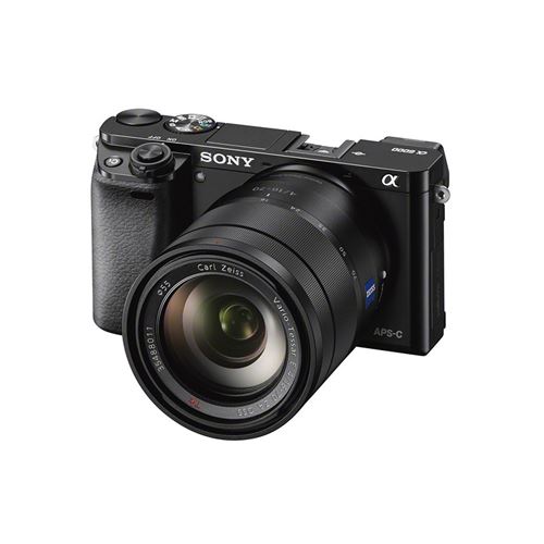 Sony Ilce-6000 Appareil Photo Numérique Hybride, Capteur Aps-C, 24,3 Mpix, Autofocus Ultra-Rapide, Viseur Intégré - Noir + Objectif 16-70 Mm