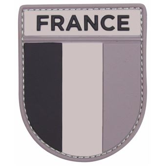 Ecusson scratch drapeau armée française gris et noir - Pins et badges -  Achat & prix