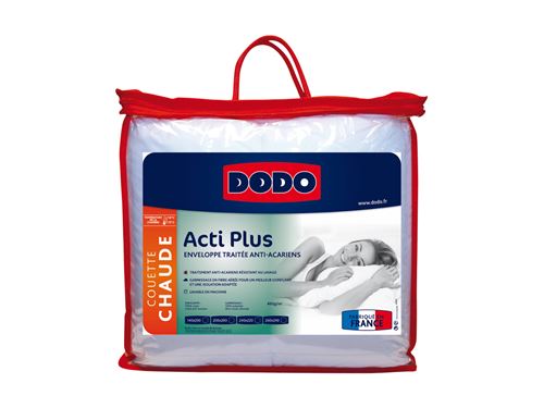 Couette DODO anti allergies- 220x240cm - 2 personnes - ACTI PLUS II