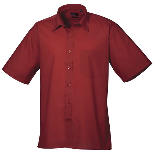 Premier - Chemise à manches courtes - Homme (36 FR) (Bordeaux) - UTRW1082